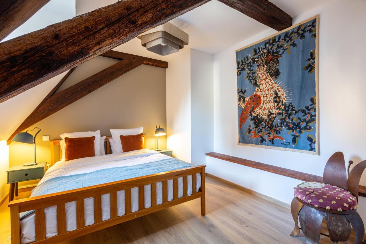 Le Rhenanus Jacques Taurellus - Appartement Duplex Au Calme - Centre Ville - Parking Gratuit Selestat Ngoại thất bức ảnh